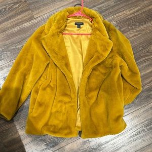 Halogen Faux Fur Coat, Size M